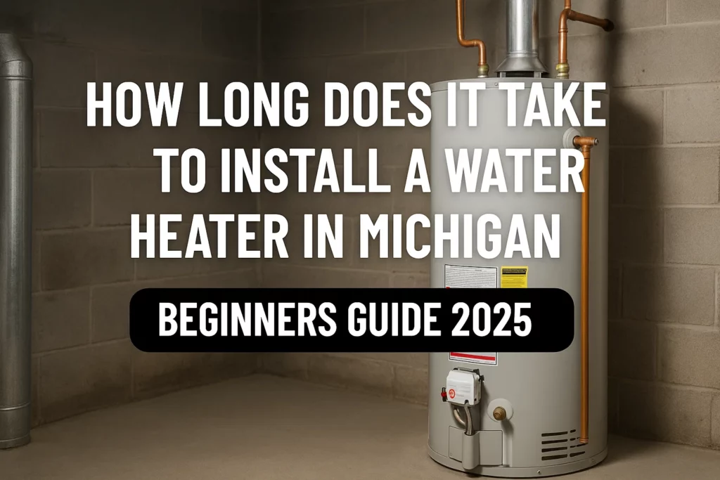 how long does it take to install water heater