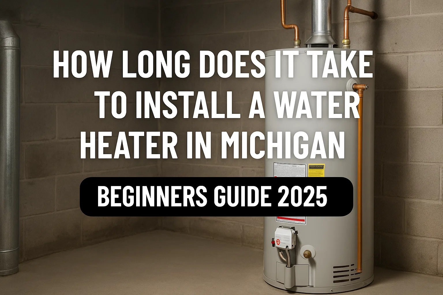 how long does it take to install water heater